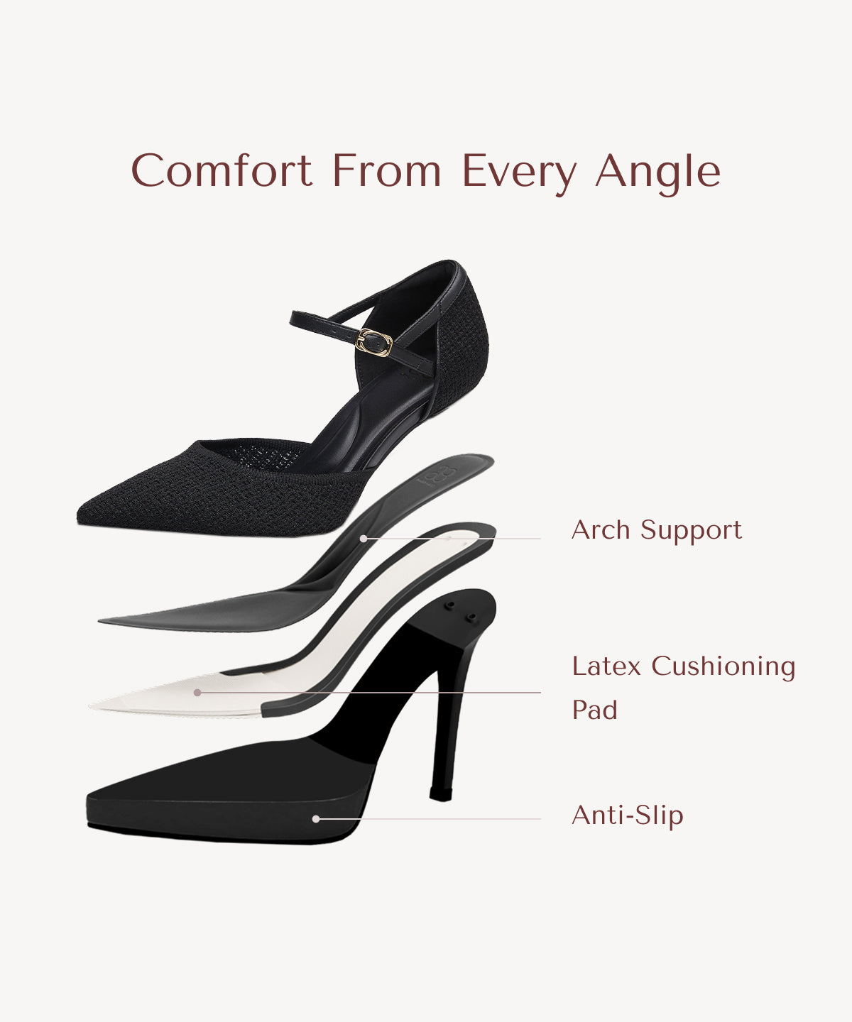 Spotlight Strapped Stiletto Pump