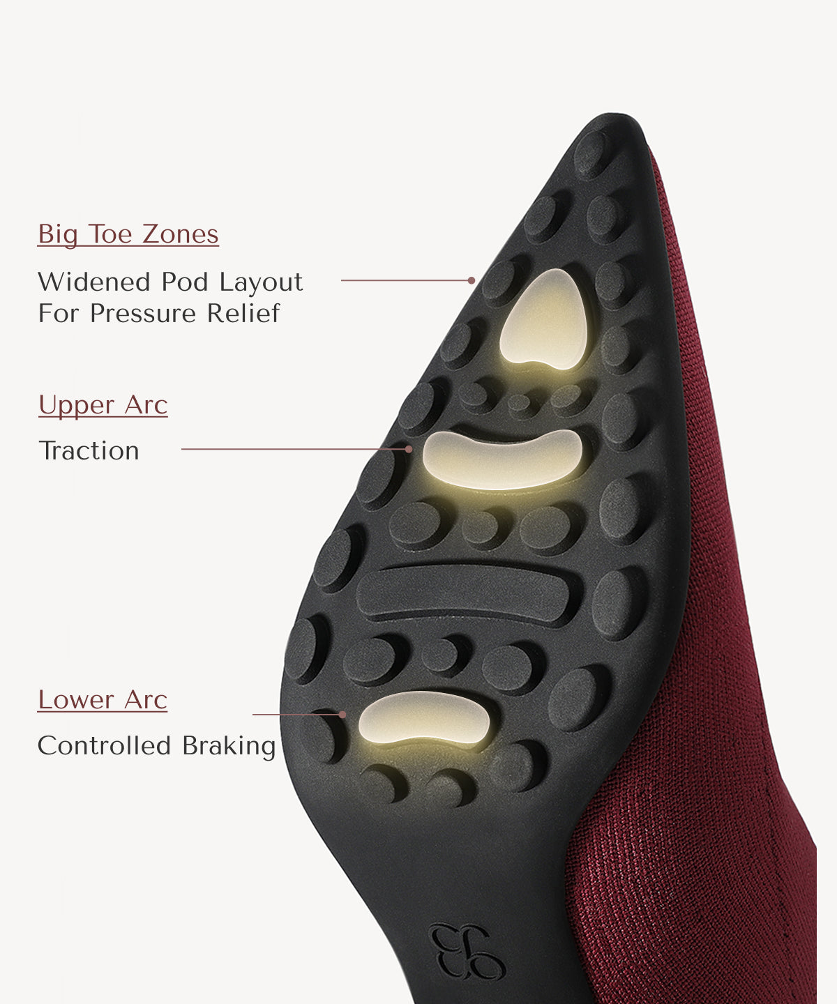 SoftBounce V-Knit Pointed Toe Stiletto Bootie
