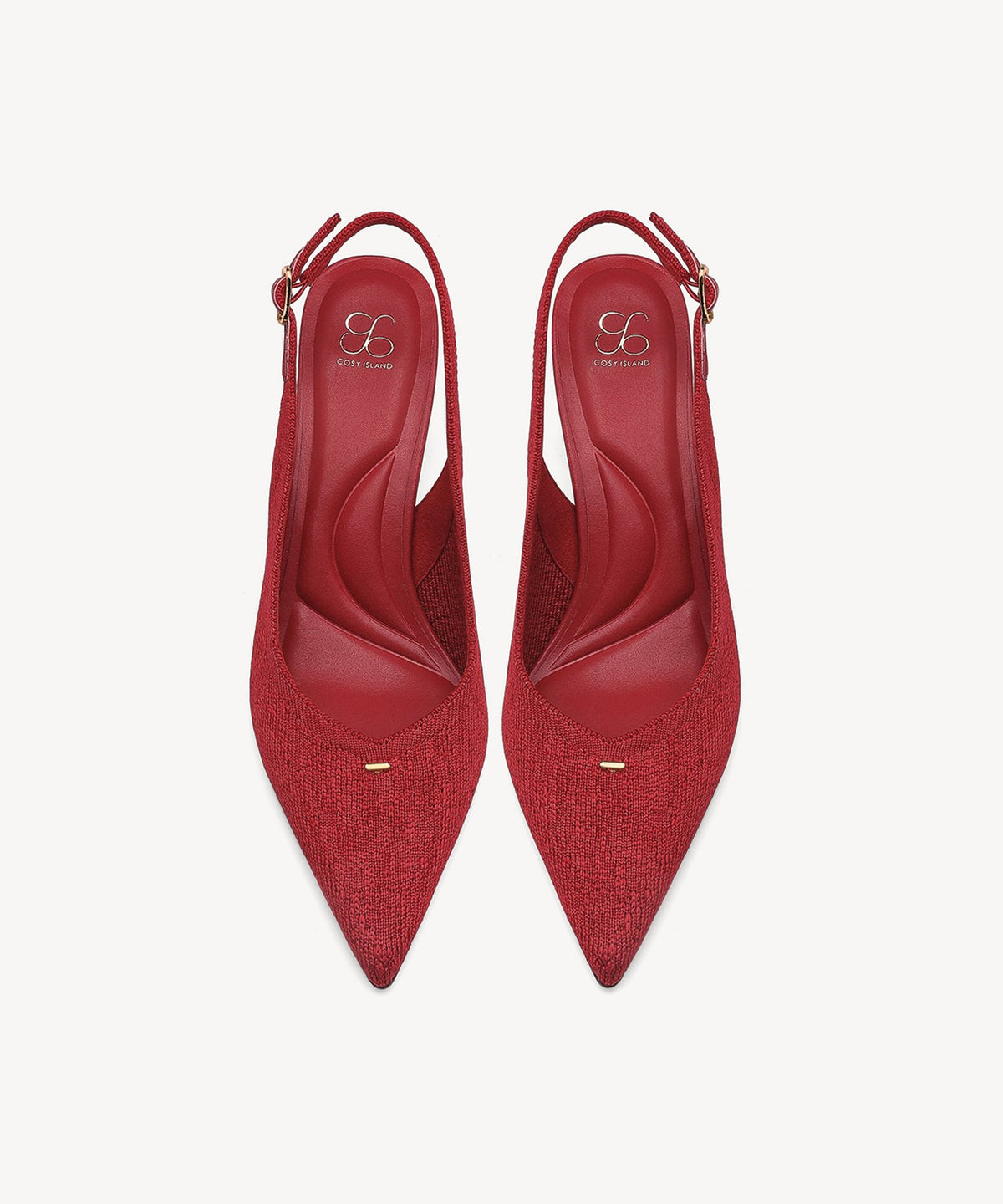 Contour V-Luxe Pointed Toe Heeled Slingback