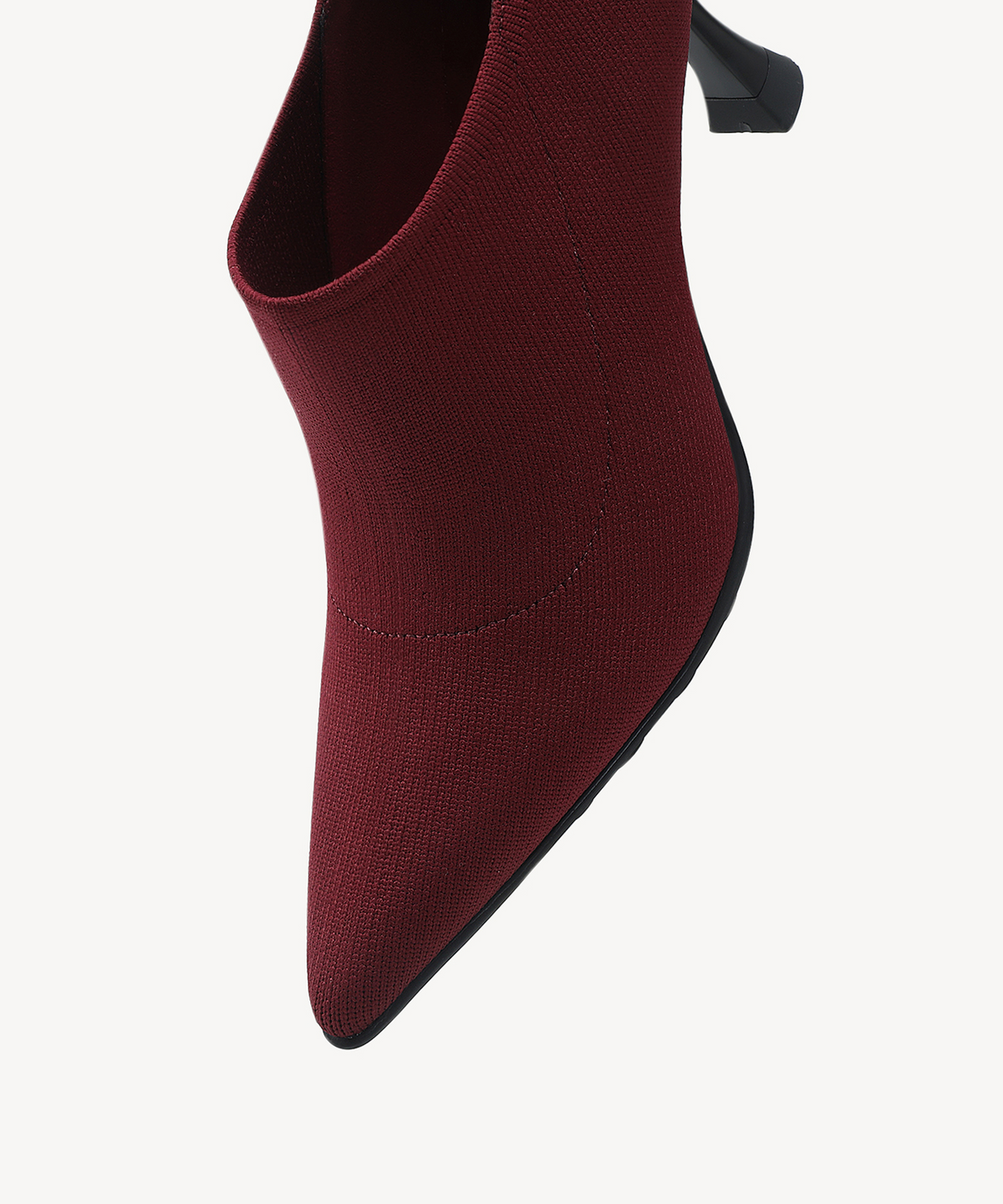 SoftBounce V-Knit Pointed Toe Stiletto Bootie