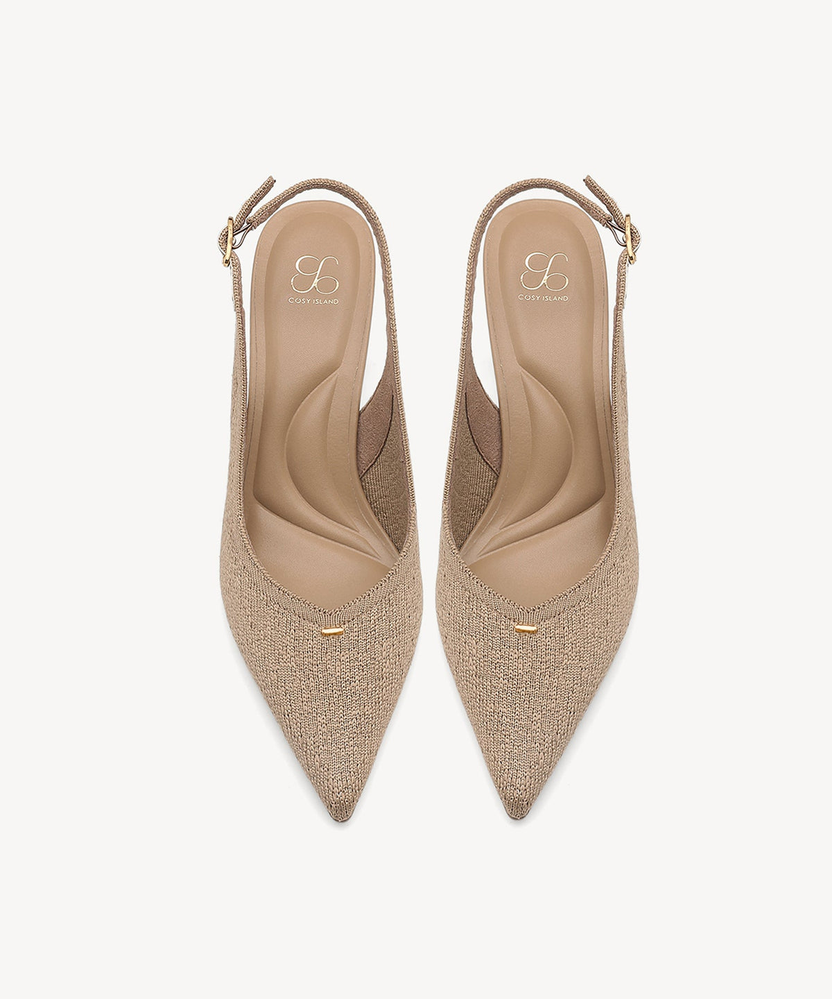 Contour V-Luxe Pointed Toe Heeled Slingback
