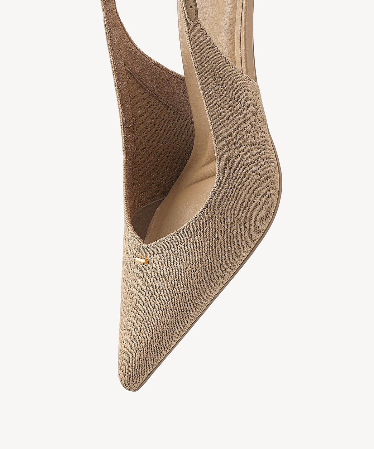 Contour V-Luxe Pointed Toe Heeled Slingback