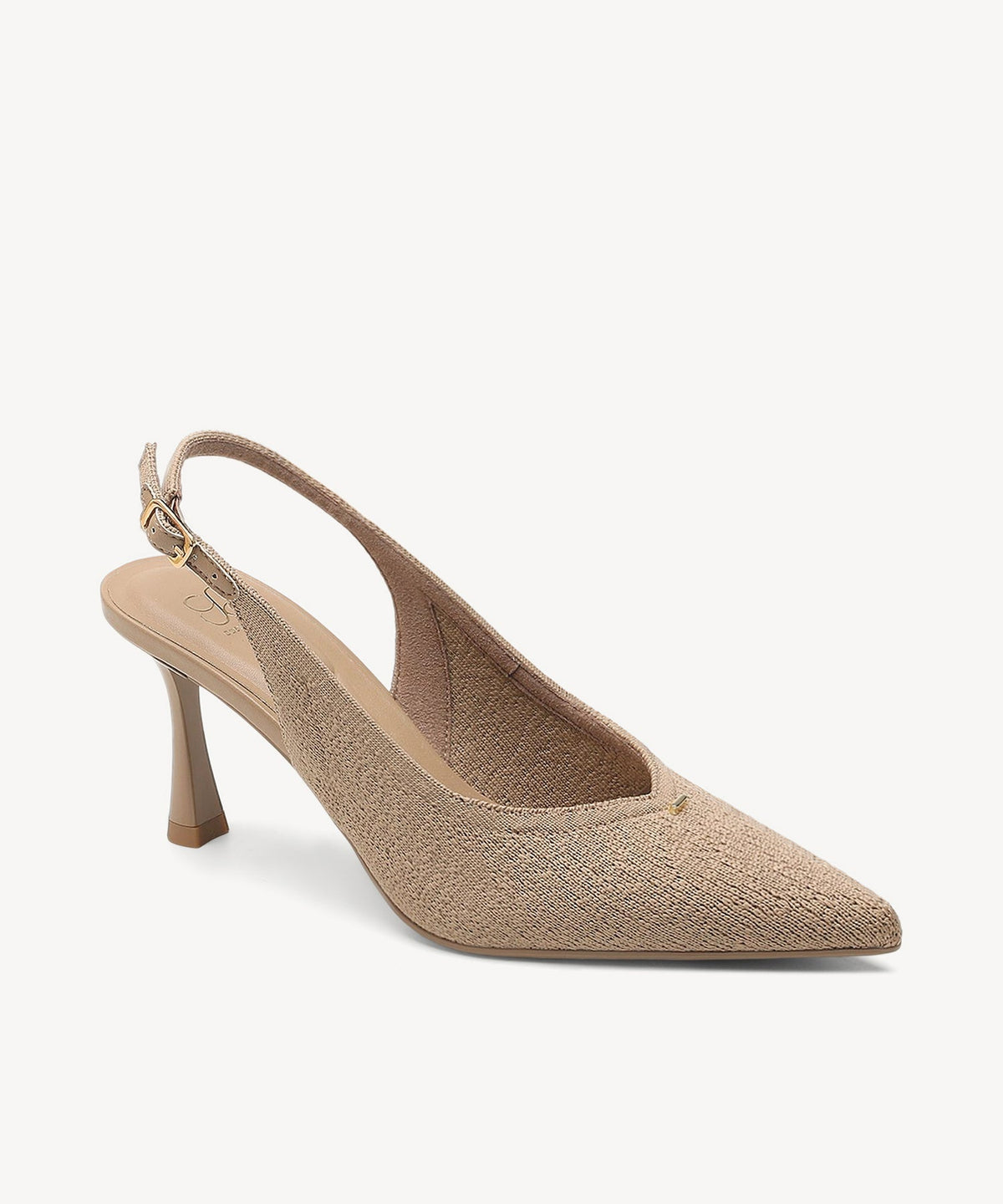 Contour V-Luxe Pointed Toe Heeled Slingback