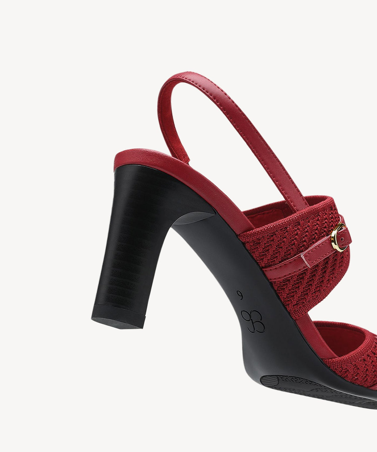 SteadyWeave Block Heeled Double Strap Sandal