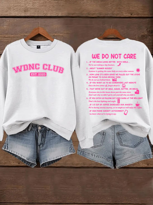 Women's  WDNC Menopause And Perimenopause Print Sweatshirt