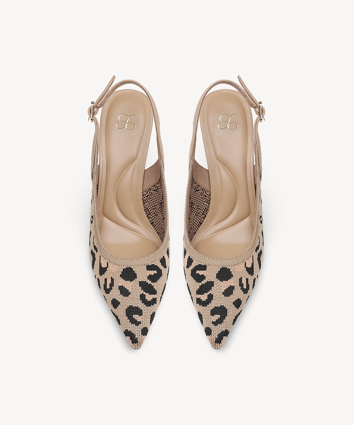 Elegant Ligne Pointed Toe Heeled Slingback