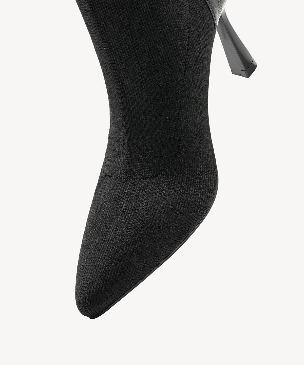 SparkleFlow Pointed Toe Heeled Ankle Boot
