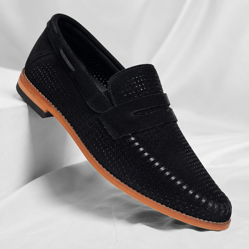Firenze Suede Penny Loafers