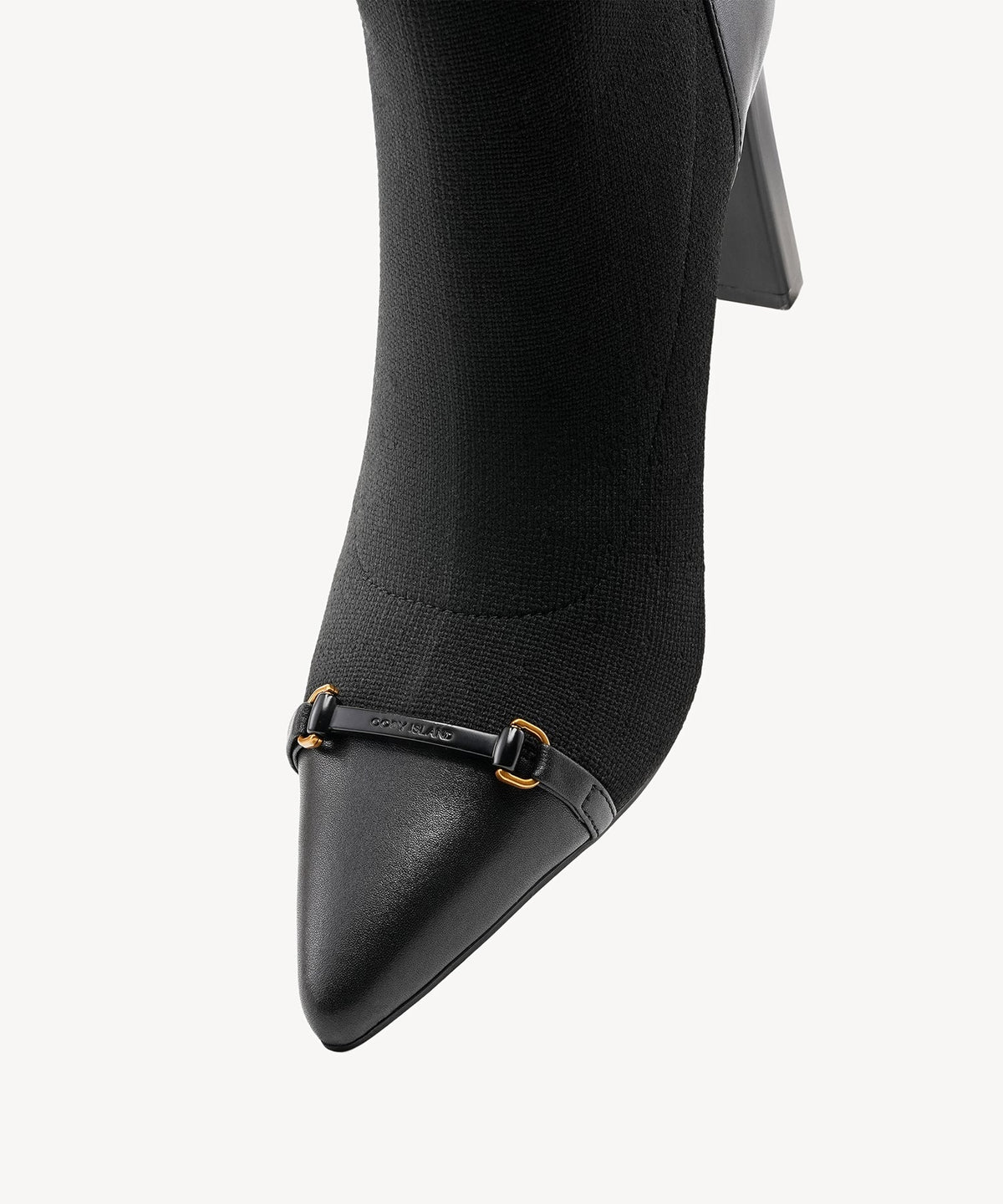 LuxeBit Pointed Toe Heeled High Boot