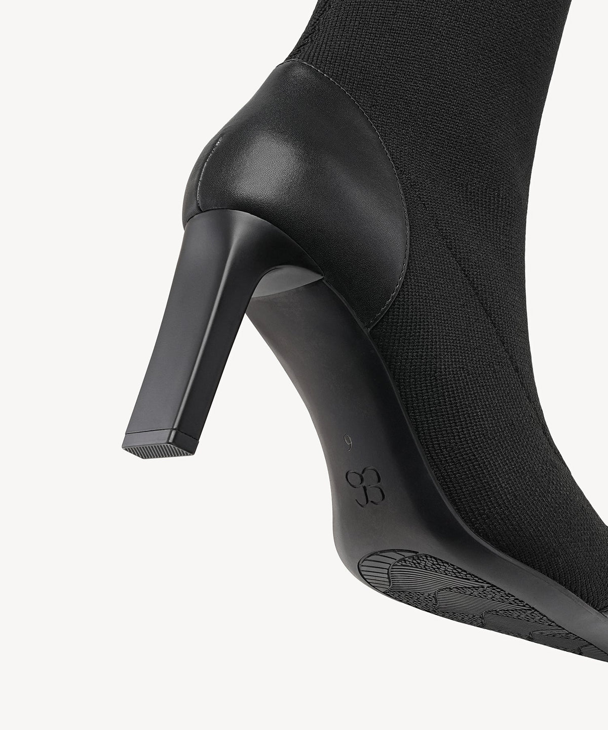 LuxeBit Pointed Toe Heeled High Boot