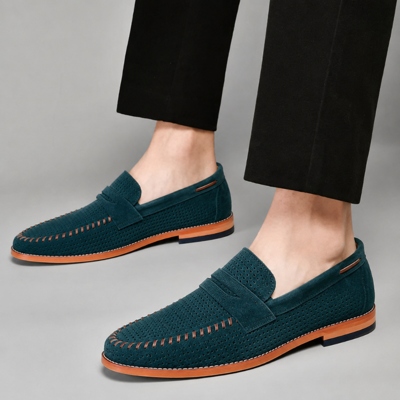 Firenze Suede Penny Loafers