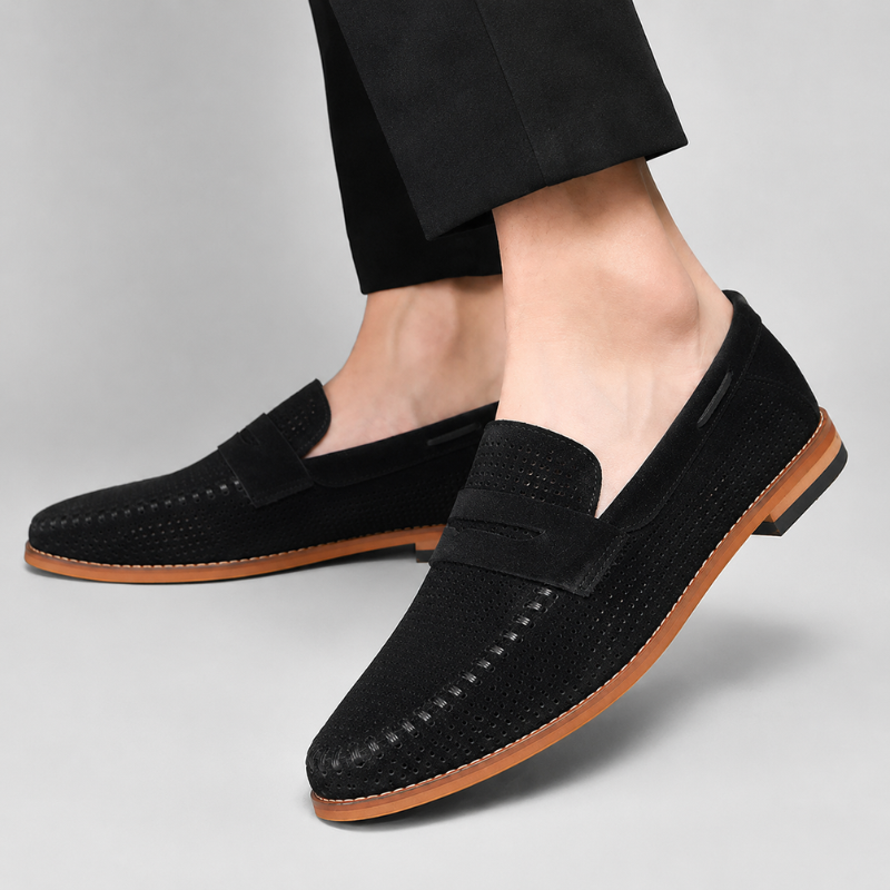 Firenze Suede Penny Loafers