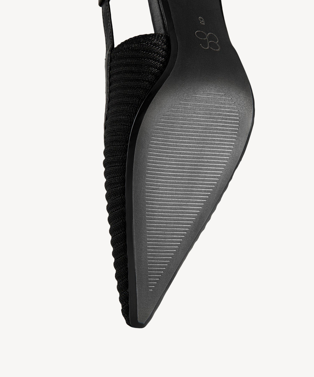 Minimalist Weave Pointed Toe Heeled Slingback