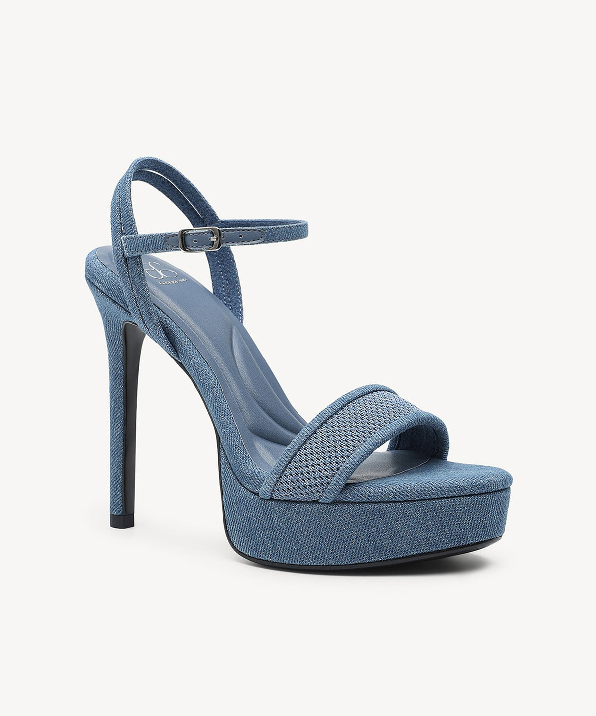 DenimLoft Strapped Platform Heeled Sandal