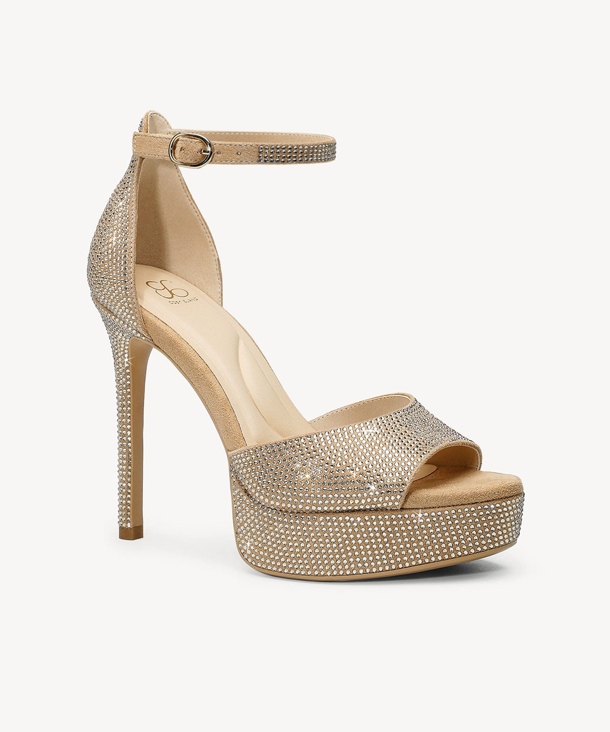 GlimmerRise Strapped Platform Heeled Sandal