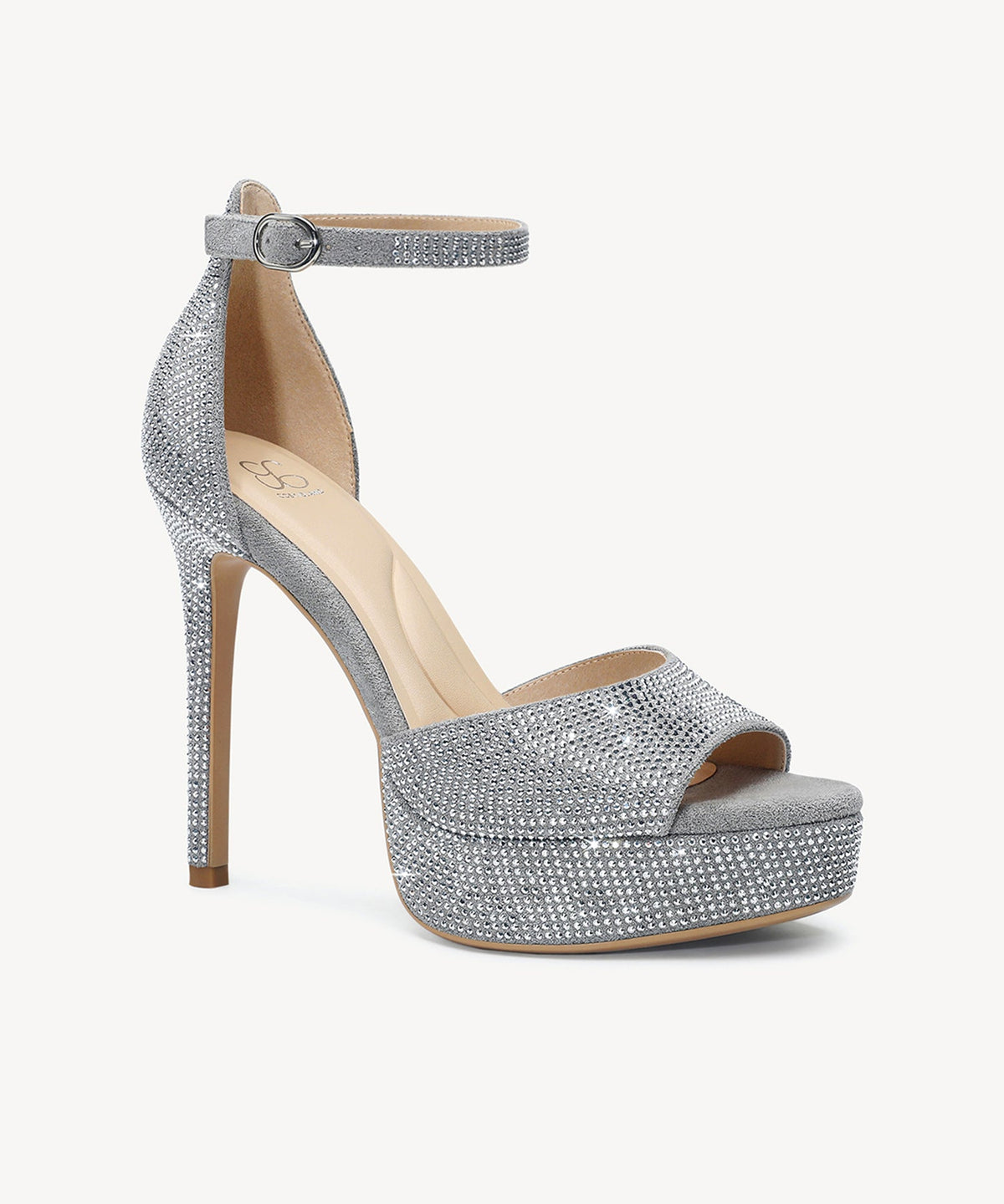 GlimmerRise Strapped Platform Heeled Sandal