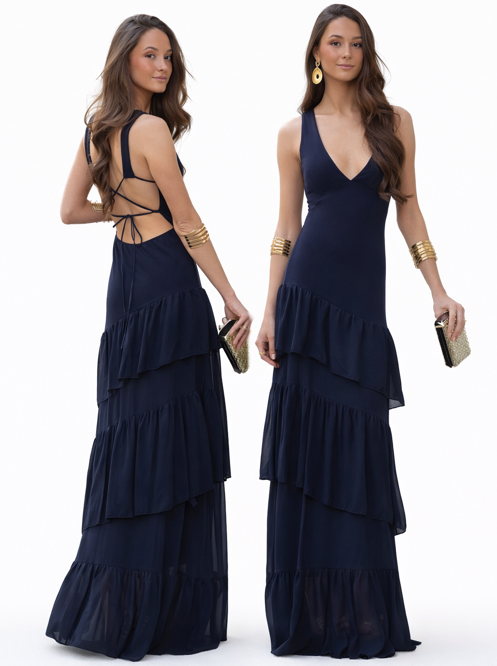 Vestido Noir Riviera – Elegancia que cautiva