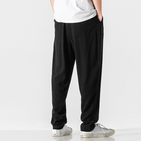Pantalones de lino de corte holgado Nikolai