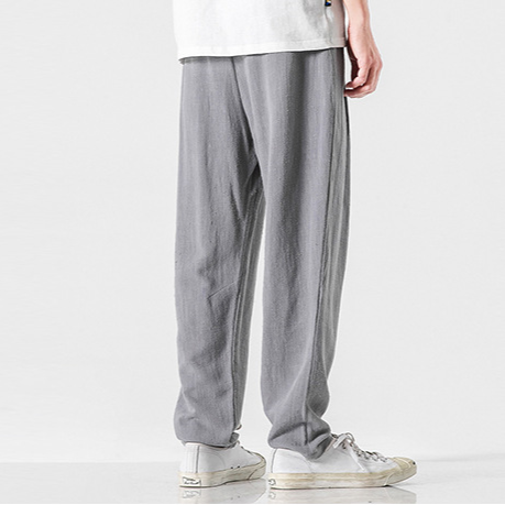Pantalones de lino de corte holgado Nikolai