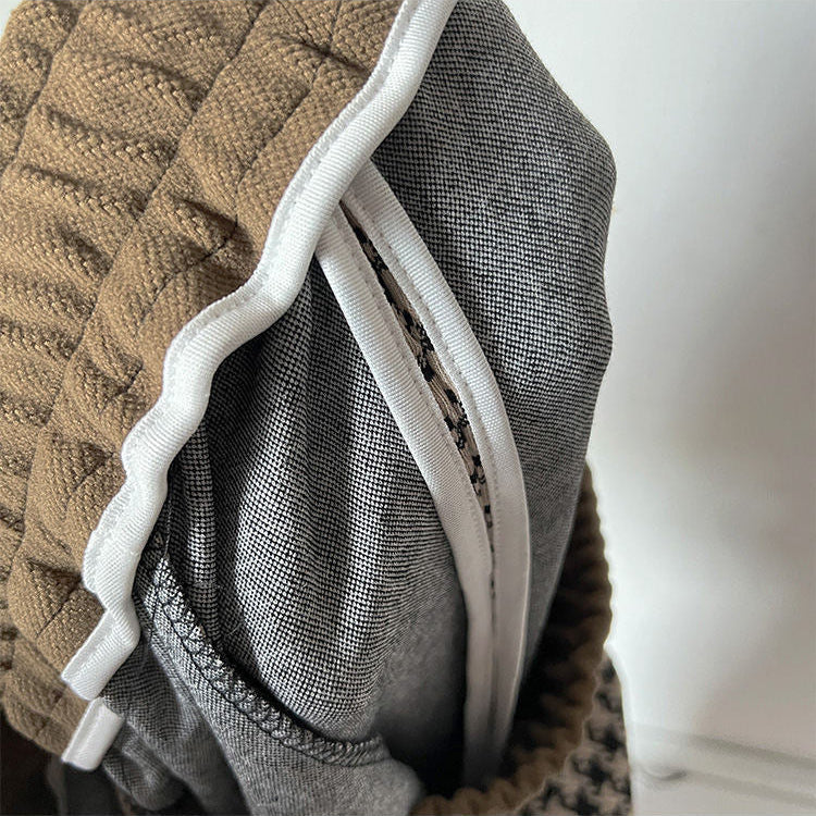 Pantalón de chándal estanpado pata de gallo