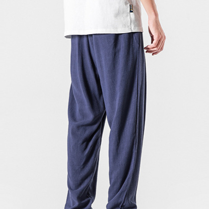 Pantalones de lino de corte holgado Nikolai