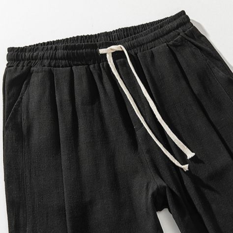 Pantalones de lino de corte holgado Nikolai