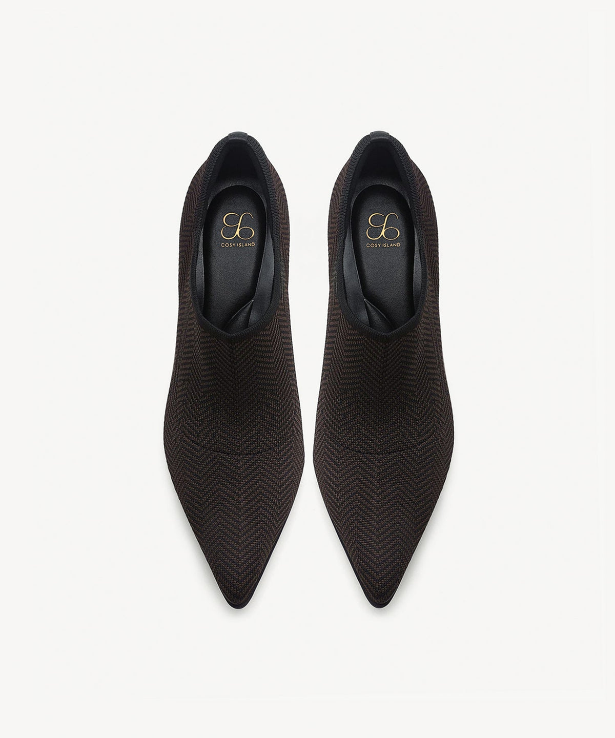 SoftBounce V-Knit Pointed Toe Stiletto Bootie