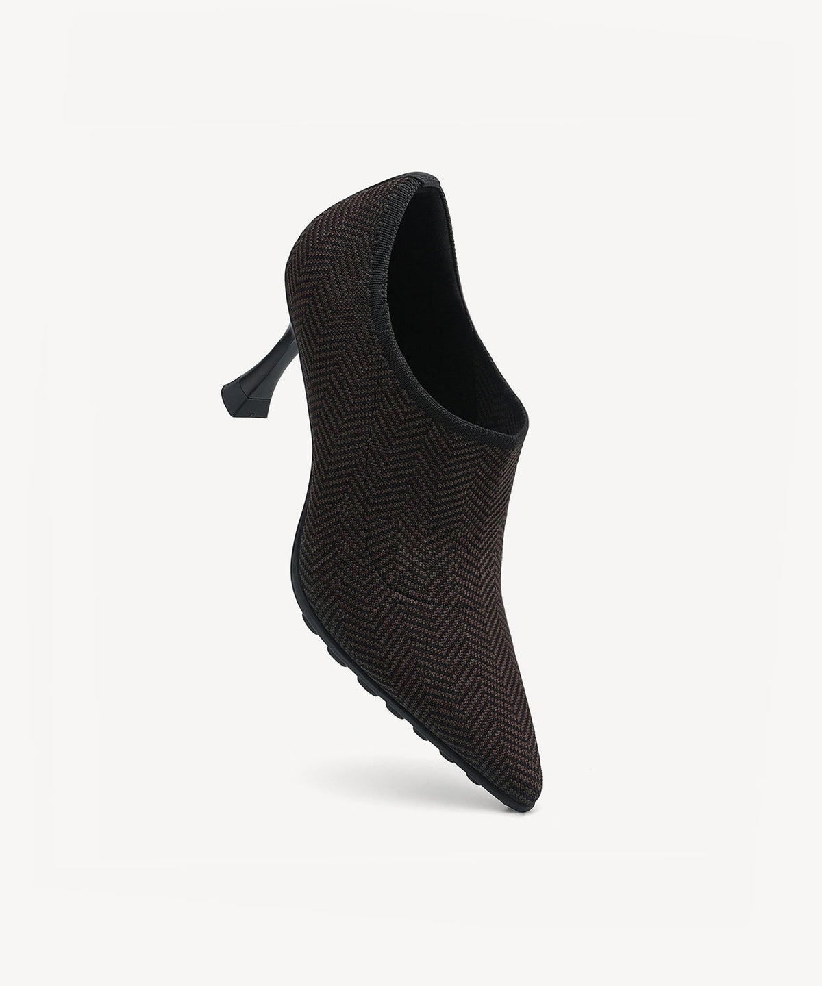 SoftBounce V-Knit Pointed Toe Stiletto Bootie