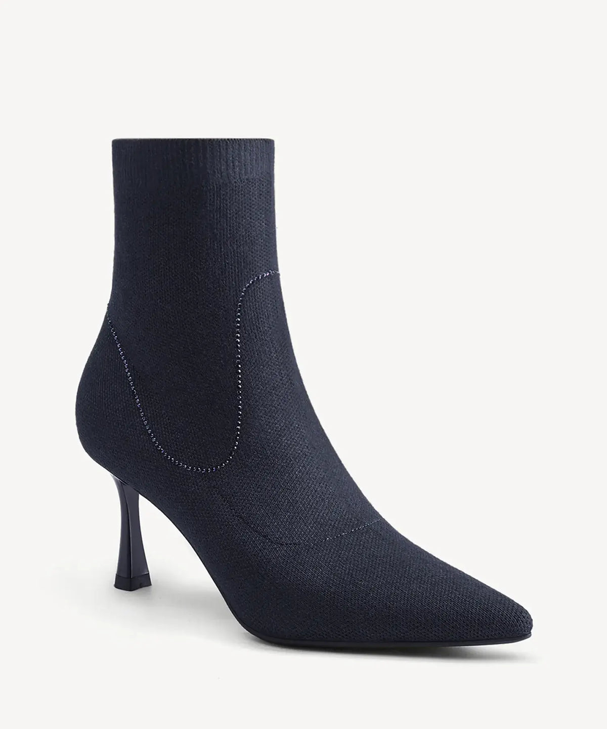 CrystaLine Pointed Toe Heeled Ankle Boot