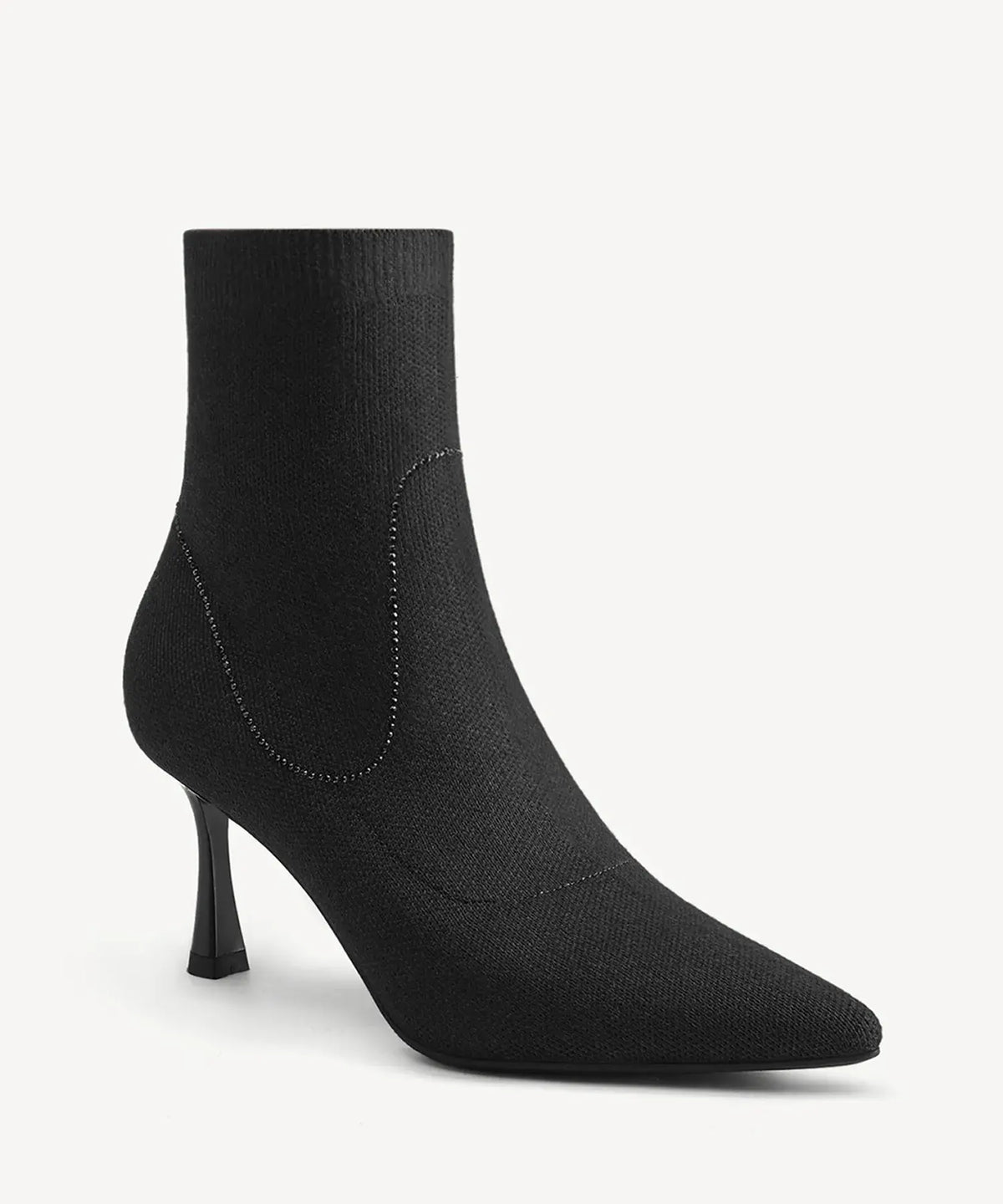 CrystaLine Pointed Toe Heeled Ankle Boot