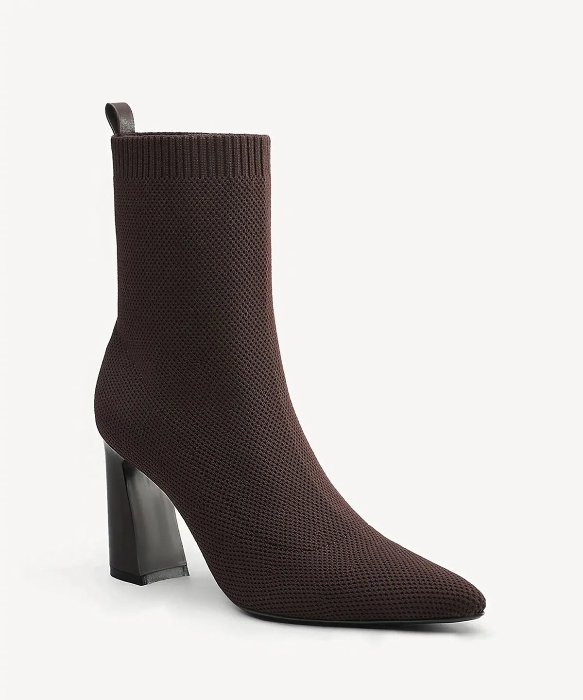 SculptFit Knit Block Heeled Ankle Boot