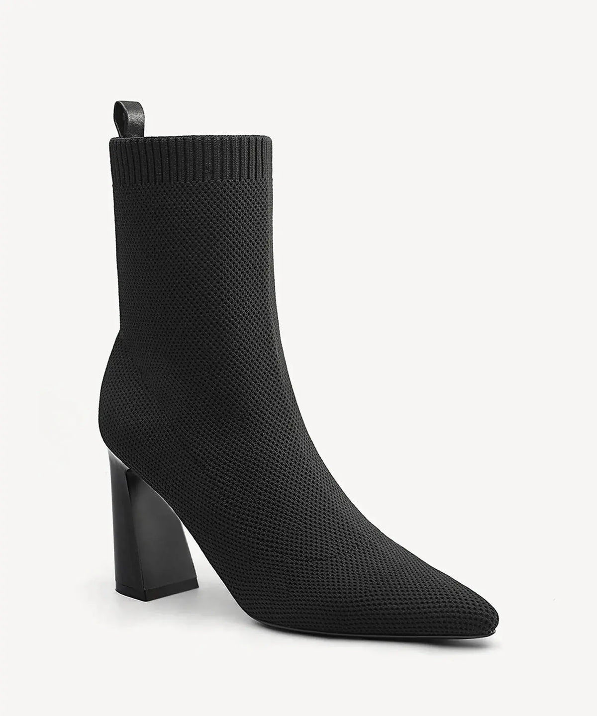 SculptFit Knit Block Heeled Ankle Boot