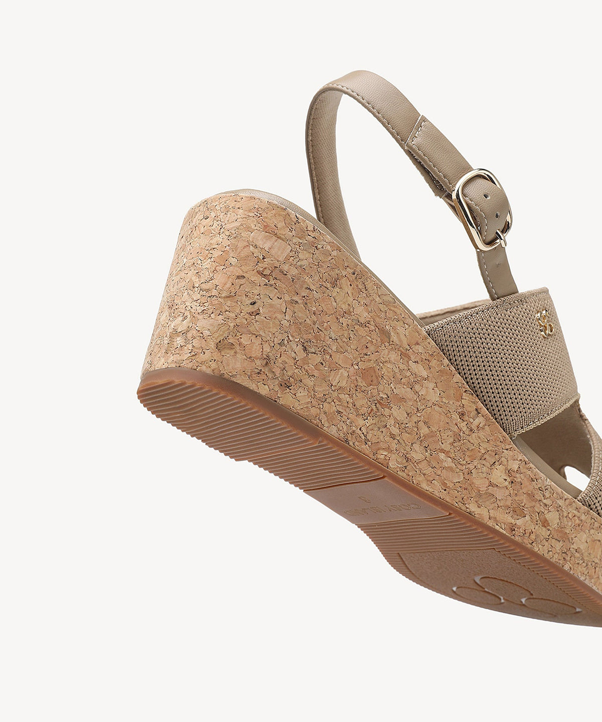 CorkLuxe H-Band Square Toe Wedge Sandal