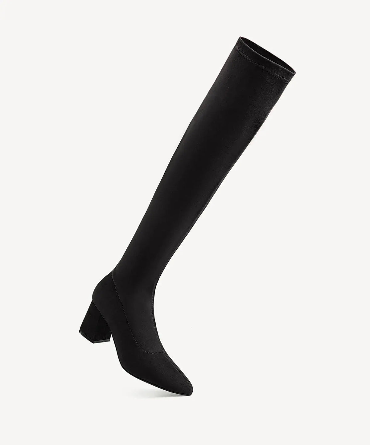 Minimalist Zipper Pointed Toe High Boot