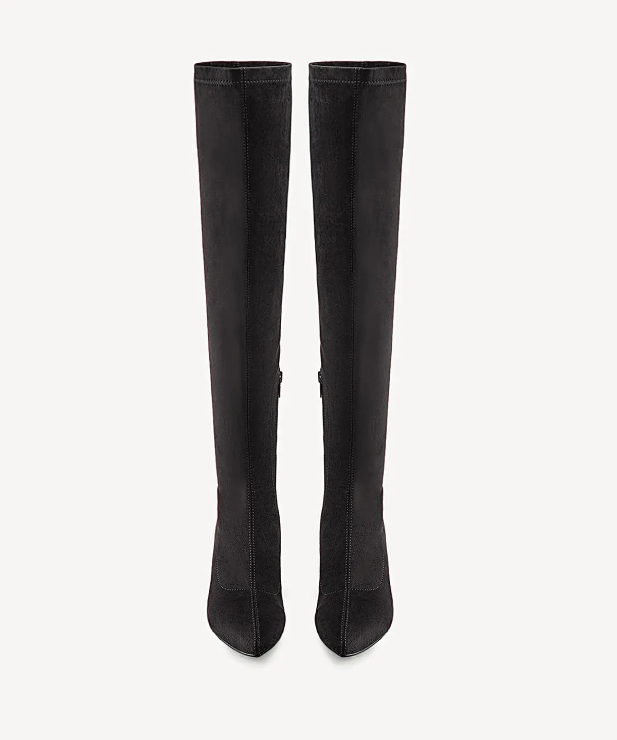 Minimalist Zipper Pointed Toe High Boot