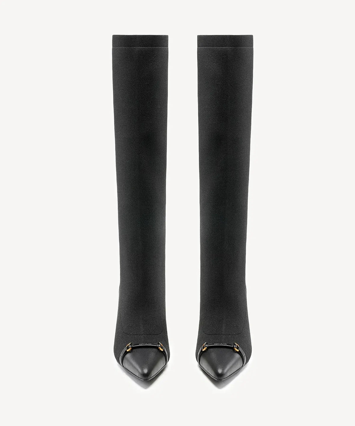 LuxeBit Pointed Toe Heeled High Boot