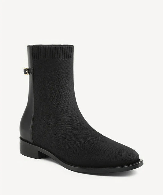 EaseWalk Round Toe Sock Flat Ankle Boot