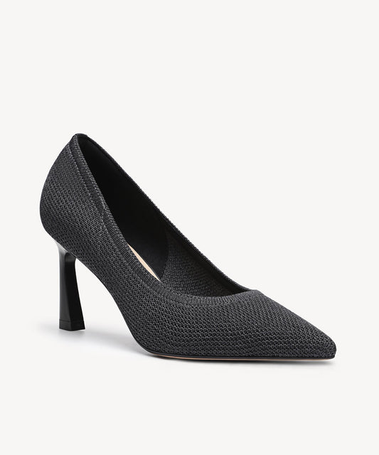 SerenKnit Pointed Toe Stiletto Heeled Pump