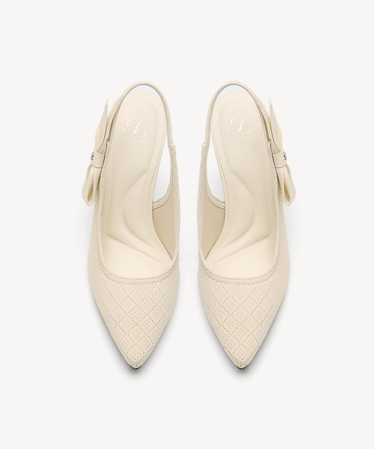 EverLush Bowknot Pointed Toe Heeled Slingback
