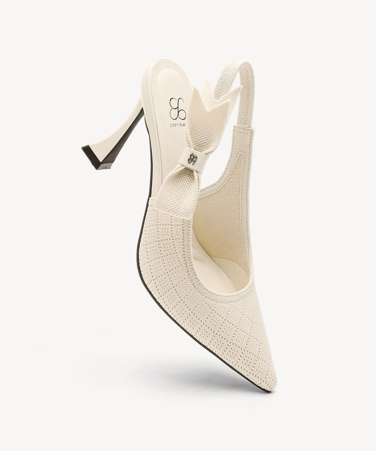 EverLush Bowknot Pointed Toe Heeled Slingback