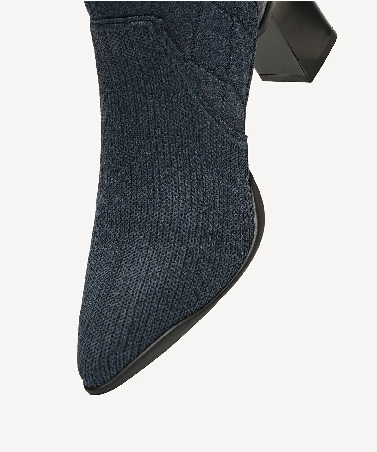 UrbanEase Pointed Toe Block Heel Ankle Boot