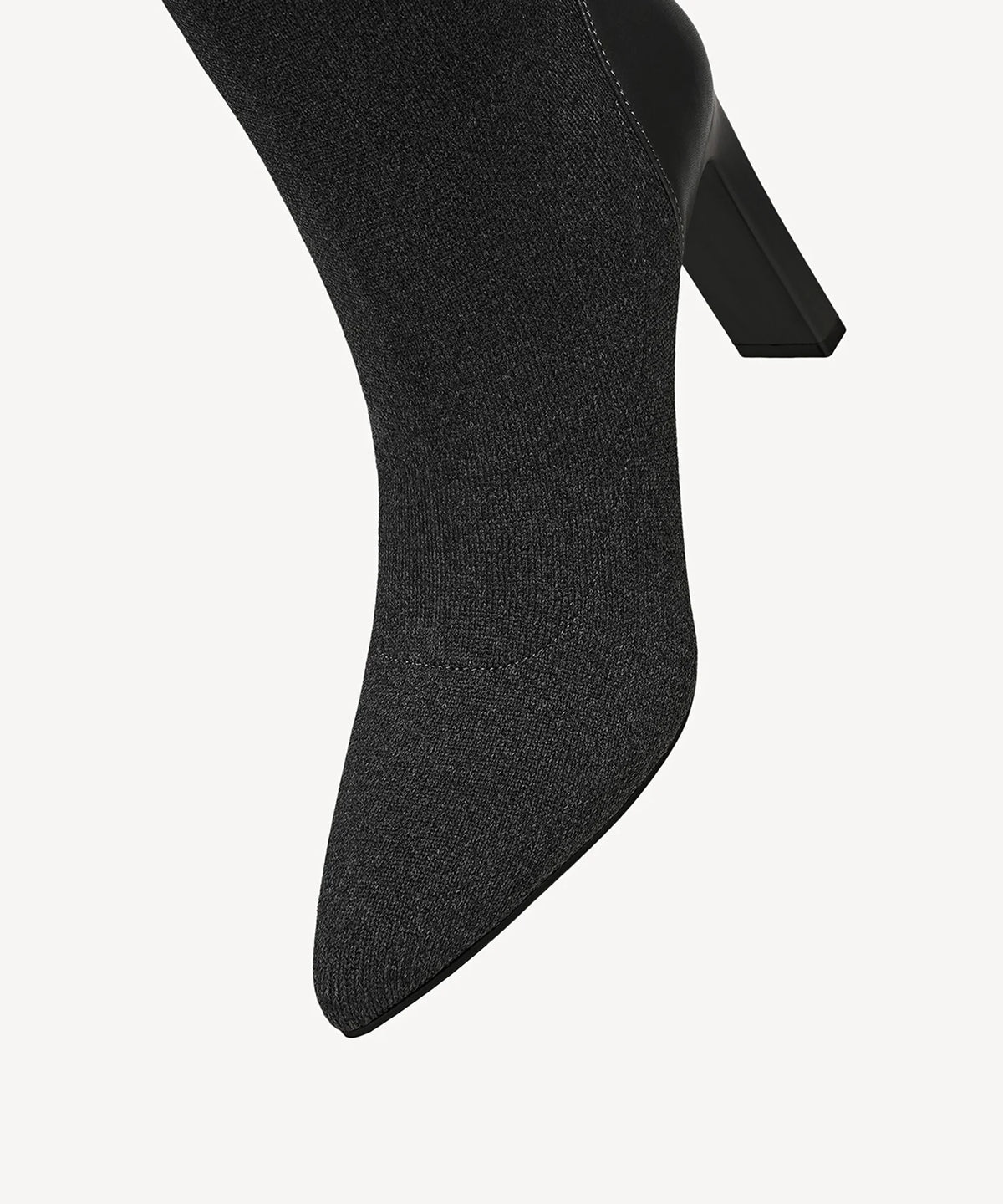 VersaStyle Pointed Toe Block Heel Over-the-Knee Boot