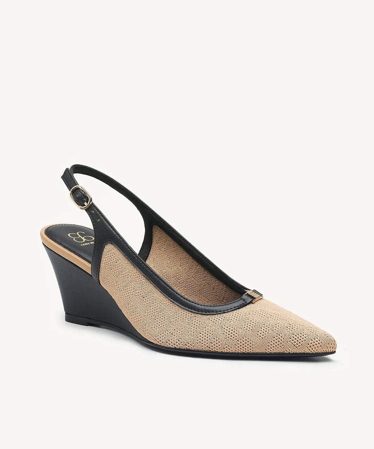 BreezeLift Pointed Toe Wedge Slingback