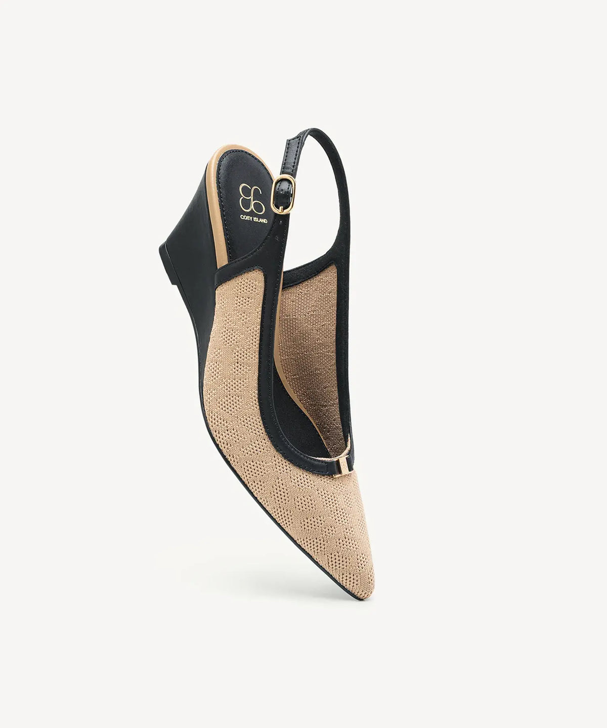 BreezeLift Pointed Toe Wedge Slingback