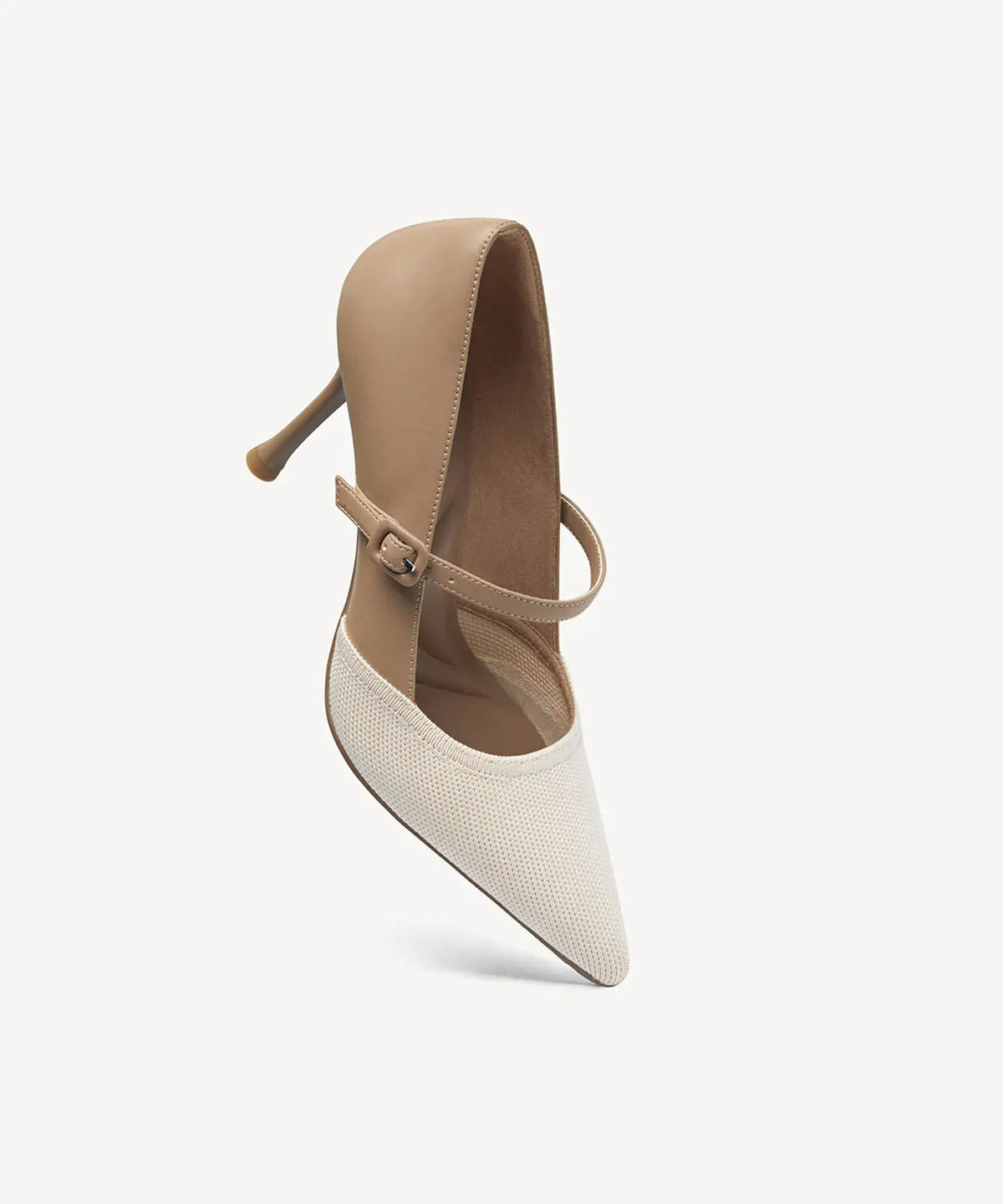 Bicolor Grace Pointed Toe Heeled Pump
