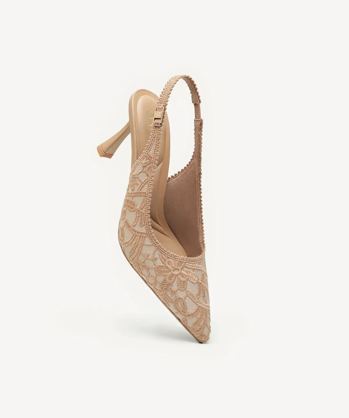 EmbroDance Elegant Stiletto Heeled Slingback