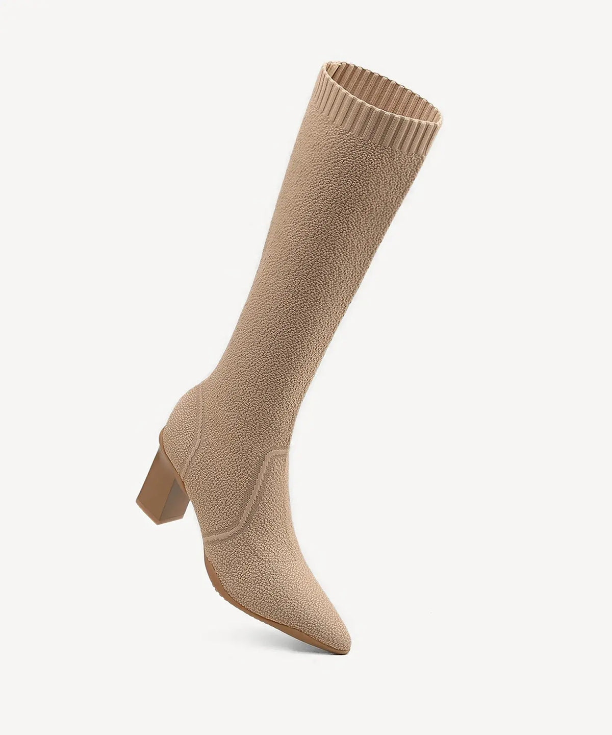 BelleVoyage Block Pointed Toe Heeled High Boot