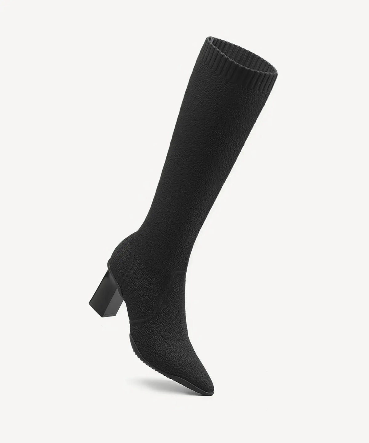 BelleVoyage Block Pointed Toe Heeled High Boot