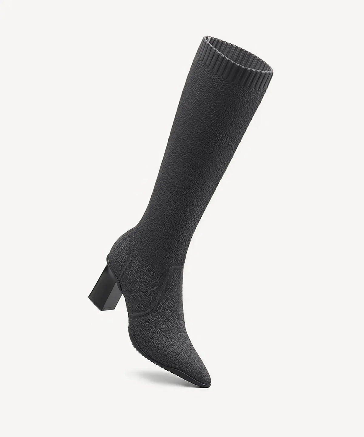 BelleVoyage Block Pointed Toe Heeled High Boot