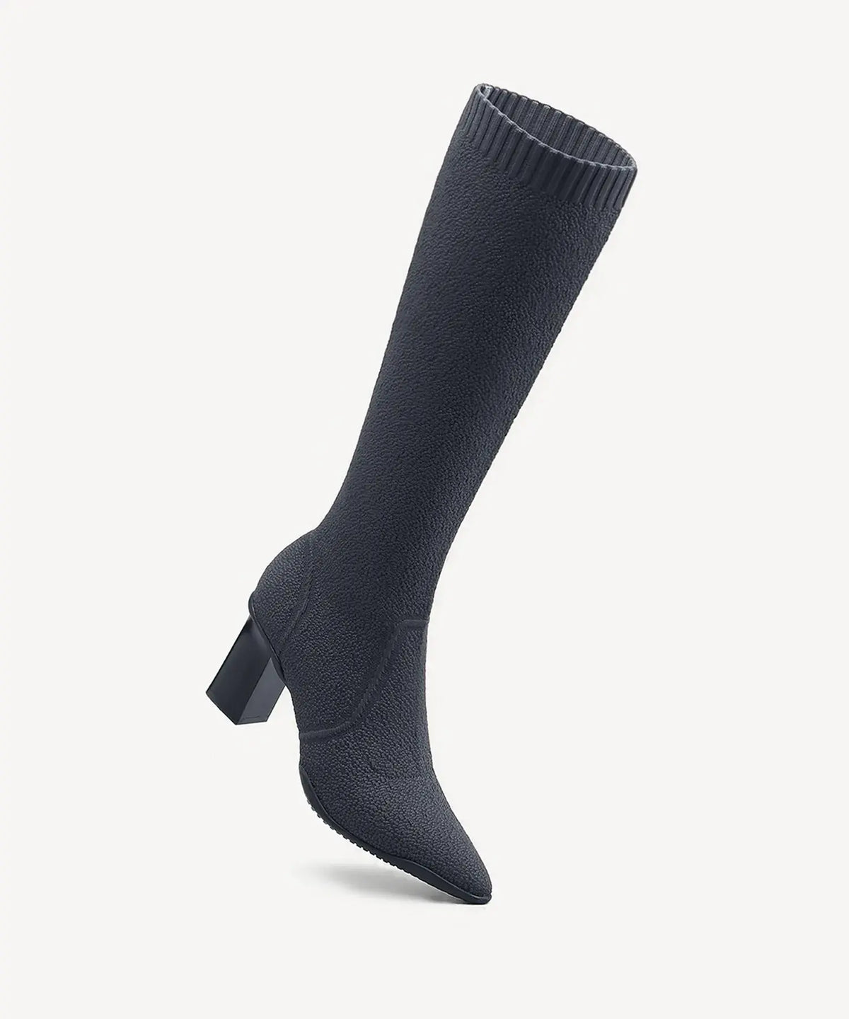 BelleVoyage Block Pointed Toe Heeled High Boot